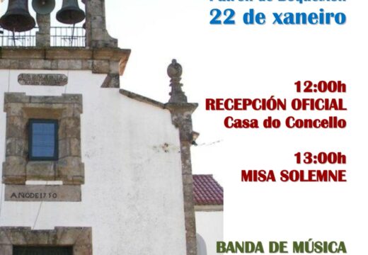 O Concello de Boqueixón celebra este domingo a Festa do San Vicente, patrón municipal, coa tradicional recepción á veciñanza